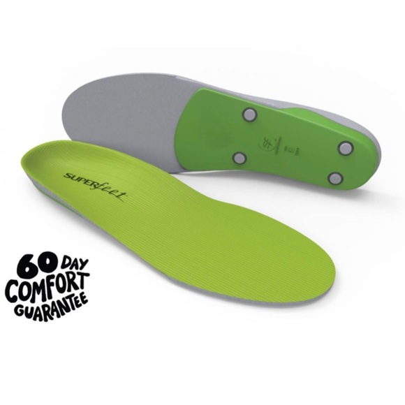 SUPERFEET Green insoles Men 13.5-15 Large G New in Box - Picture 1 of 9